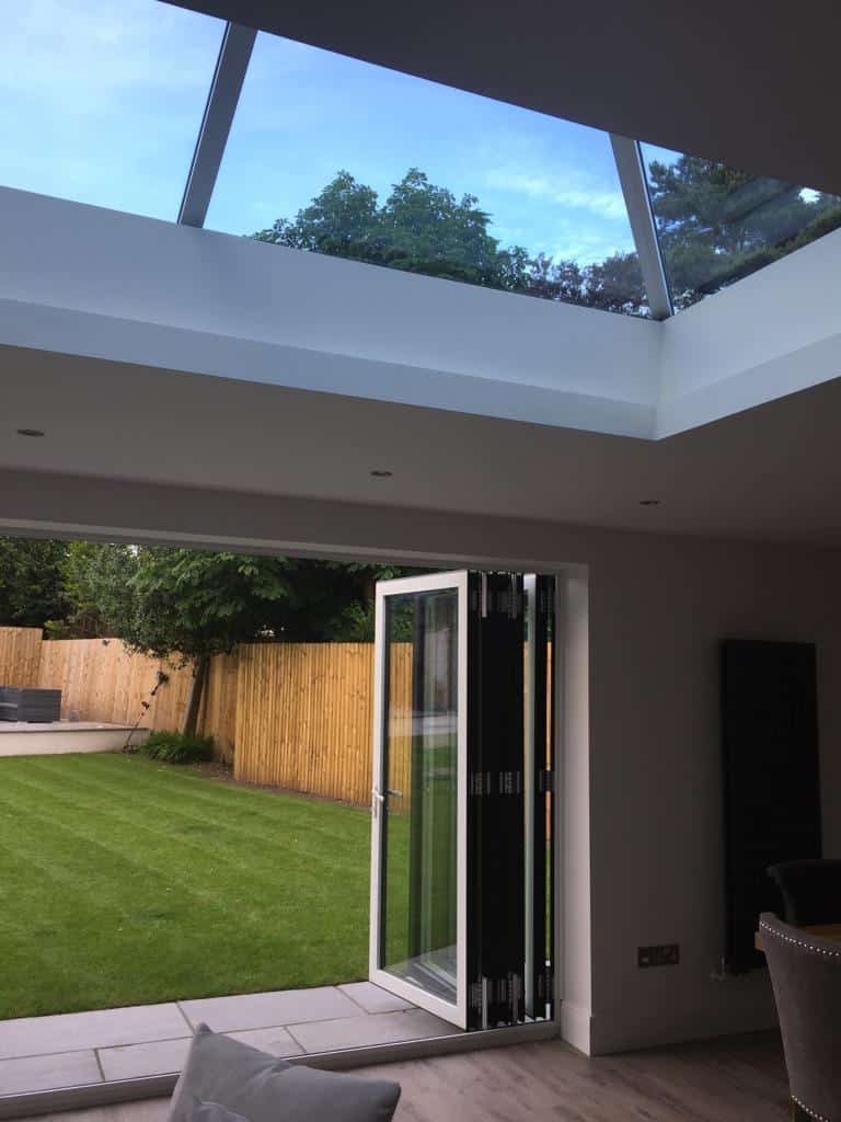 Bi fold door opening out onto garden