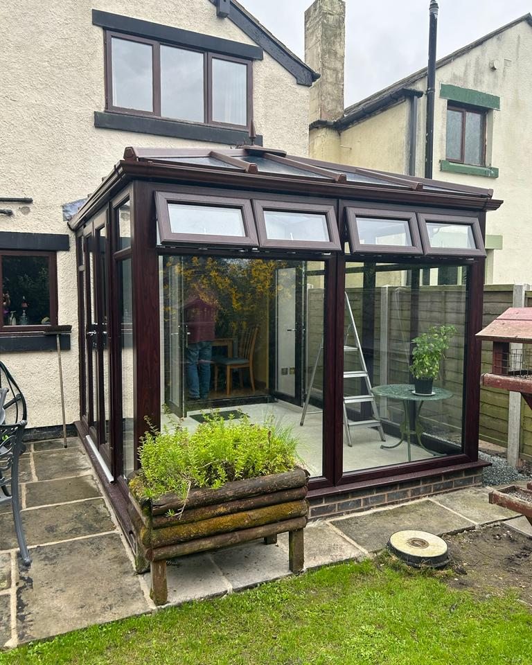 Orangery being installed